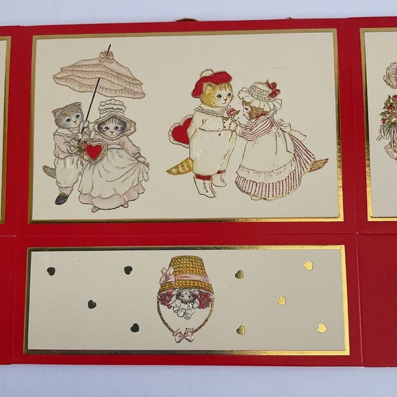 VTG 1985 Kitty Cucumber Merrimack Valentine’s Day Gift Boxes Party Favors Lot 3 - Picture 11 of 11